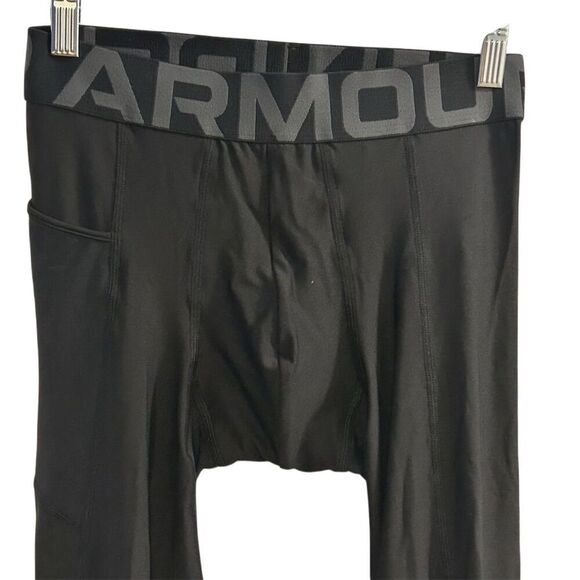 Under Armour Men's HeatGear Compression Leggings Black Size M - Picture 7 of 11
